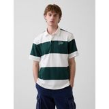 Gap Erkek Koyu Yeşil Relaxed Gap Logo Rugby Polo T-Shirt - 2XL