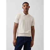 Gap Erkek Krem Classic Triko Polo T-Shirt - XS