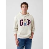 Gap Erkek Krem Gap Logo Fransız Havlu Kumaş Sweatshirt - 2XL