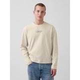 Gap Erkek Krem Relaxed Gap Logo Crop T-Shirt