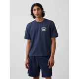 Gap Erkek Lacivert Heavyweight Gap Logo Relaxed Crop T-Shirt - M