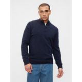 Gap Erkek Lacivert Mockneck Henley Kazak - XS