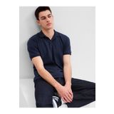 GAP Erkek Lacivert Pique Polo Yaka T-shirt