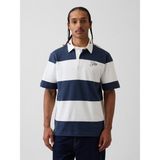 Gap Erkek Lacivert Relaxed Gap Logo Rugby Polo T-Shirt - M