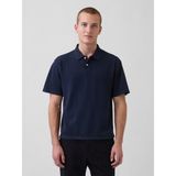Gap Erkek Lacivert Relaxed Pique Polo T-Shirt - XS