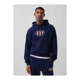 GAP Erkek Lacivert VintageSoft Terry Oversized Logo Crop Sweatshirt