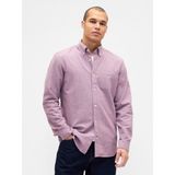 GAP Erkek Lila Standart Fit Oxford Gömlek