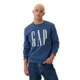 GAP Erkek Logo Polar Crew Sweatshirt, Mavi Gölge, M