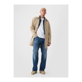 GAP Erkek Mavi 100% Organik Pamuk Düğmeli Fly 90s Loose Washwell™ Jean Pantolon