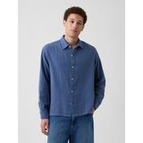 Gap Erkek Mavi Boxy Fit Gauze Gömlek - 2XL