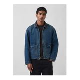 GAP Erkek Mavi Denim Workwear Ceket