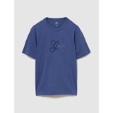 Gap Erkek Mavi Heavyweight Tonal Gap Logo T-Shirt