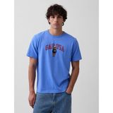 Gap Erkek Mavi Relaxed Branan Bear Logo T-Shirt - XL