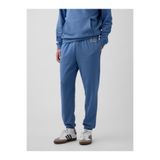 GAP Erkek Mavi Relaxed Logo Fransız Havlu Kumaş Jogger Eşofman Altı