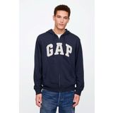 GAP Erkek Mavi Sweatshirt M Beden V-FRCH FT HERITAGE LOGO F Modeli