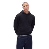 GAP Erkek Mini Logo Rahat Kazak Hoodie, Siyah, XL