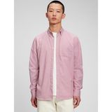 Gap Erkek Pembe Eco CoolMax™ Standard Fit Poplin Gömlek
