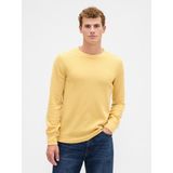 Gap Erkek Sarı Waffle-Knit Bisiklet Yaka T-Shirt - XS
