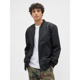 Gap Erkek Siyah 100% Geri Dönüştürülmüş Relaxed Ripstop Bomber Ceket - 2XL