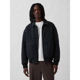 GAP Erkek Siyah Canvas Bomber Ceket
