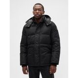 Gap Erkek Siyah Coldcontrol Max Relaxed Heavyweight Puffer Şişme Mont - 2XL
