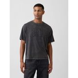 Gap Erkek Siyah Everyday Soft Boxy Gap Logo T-Shirt - 2XL
