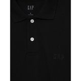 Gap Erkek Siyah Gap Logo Piqué Polo Yaka T-Shirt