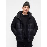 Gap Erkek Siyah Geri Dönüştürülmüş Heavyweight Şişme Puffer Şişme Mont