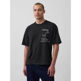 Gap Erkek Siyah Jean-Michel Basquiat Oversized T-Shirt