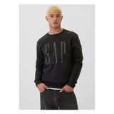 GAP Erkek Siyah Logo Fleece Sweatshirt