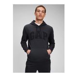 GAP Erkek Siyah Logo Kapüşonlu Sweatshirt