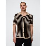 Gap Erkek Siyah Mesh Örgü Gömlek - XS