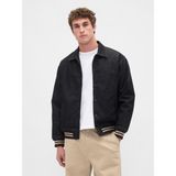 Gap Erkek Siyah Oversized Varsity Denim Ceket - 2XL