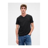 Gap Erkek Siyah Pamuklu Jersey V Yaka T-Shirt