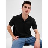 Gap Erkek Siyah Pique Polo Yaka T-Shirt - XL
