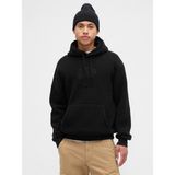 Gap Erkek Siyah Relaxed Gap Logo Sherpa Knit Sweatshirt