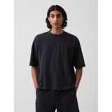 Gap Erkek Siyah Vintagesoft Terry Oversize Logo Sweatshirt