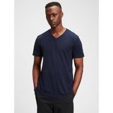 Gap Erkek TAPESTRY NAVY Pamuklu Jersey V Yaka T-Shirt - Lacivert