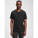 Gap Erkek TRUE BLACK Pamuklu Jersey V Yaka T-Shirt - 2XL - Siyah