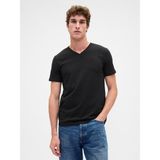 Gap Erkek TRUE BLACK Pamuklu Jersey V Yaka T-Shirt - XL - Siyah