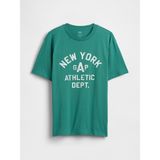 GAP Erkek Yeşil Everyday Soft Relaxed Grafik Baskılı T-Shirt