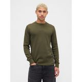 Gap Erkek Yeşil Gap Logo Waffle-Knit Crewneck T-Shirt - XS