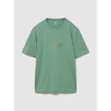Gap Erkek Yeşil Heavyweight Tonal Gap Logo T-Shirt - XL
