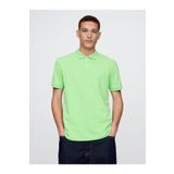 GAP Erkek Yeşil Logo Piqué Polo Yaka T-shirt