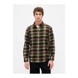 GAP Erkek Yeşil Organik Pamuk Relaxed Flannel Gömlek