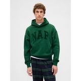 Gap Erkek Yeşil Vintagesoft Nap Logo Sweatshirt - 2XL