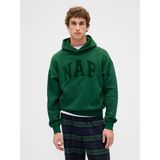 Gap Erkek Yeşil Vintagesoft Nap Logo Sweatshirt - 2XL