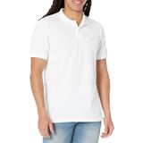 GAP Erkekler Logo Pike Polo, Optik Beyaz, XXL