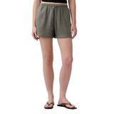 GAP High-Rise Pull-On Keten Karışım Kadın Yeşil Günlük Stil Şort 884125000