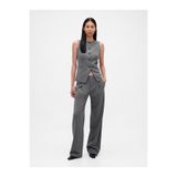GAP Kadın Açık Gri 365 Low Rise Brushed Twill Pileli Pantolon